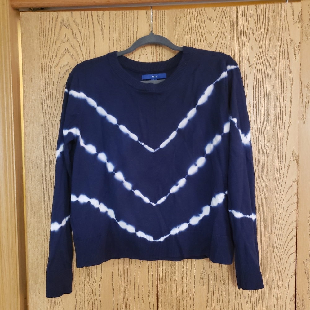 Apt. 9 Tie-dyed cropped sweater Medium